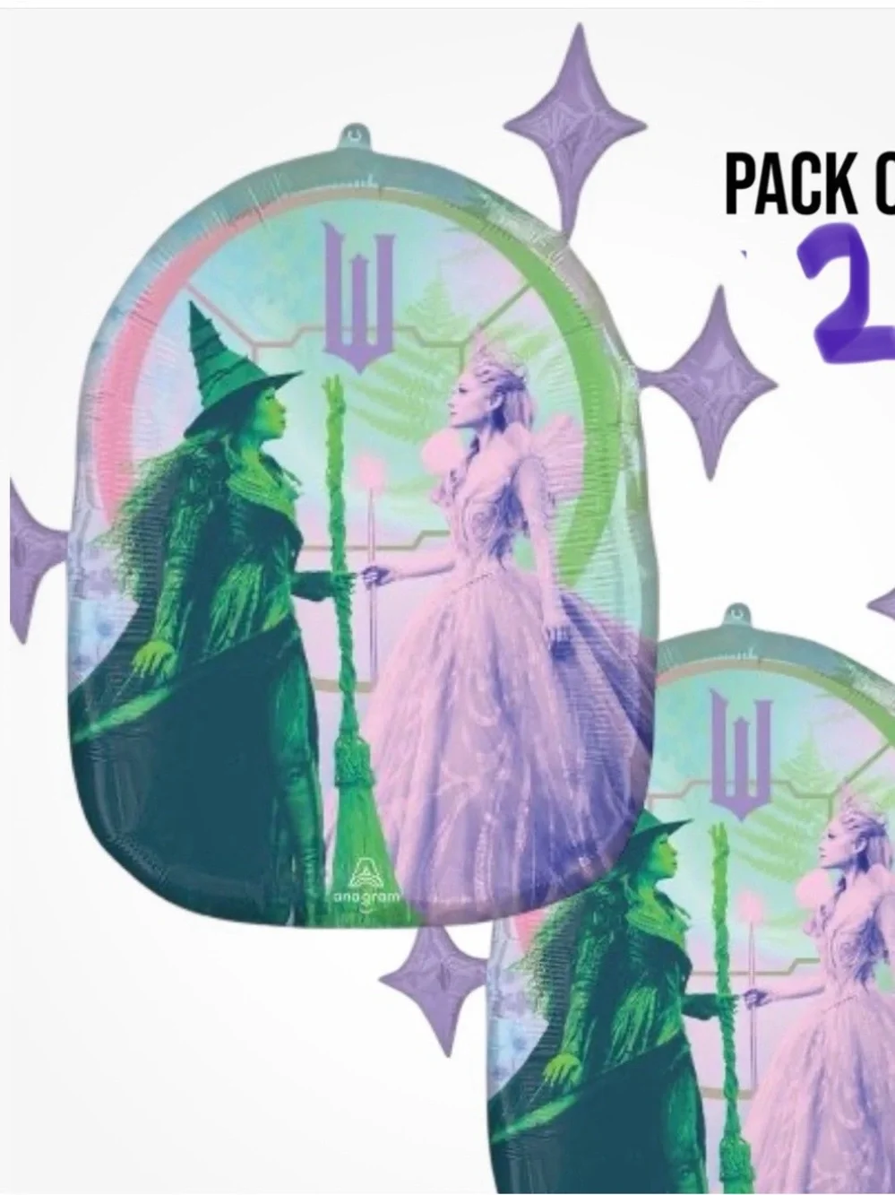 Wicked Balloon Party Decoration - Green & Purple